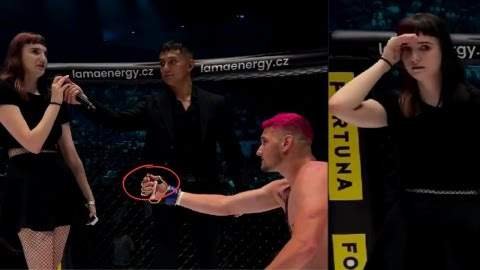 Viral proposal of MMA fighter